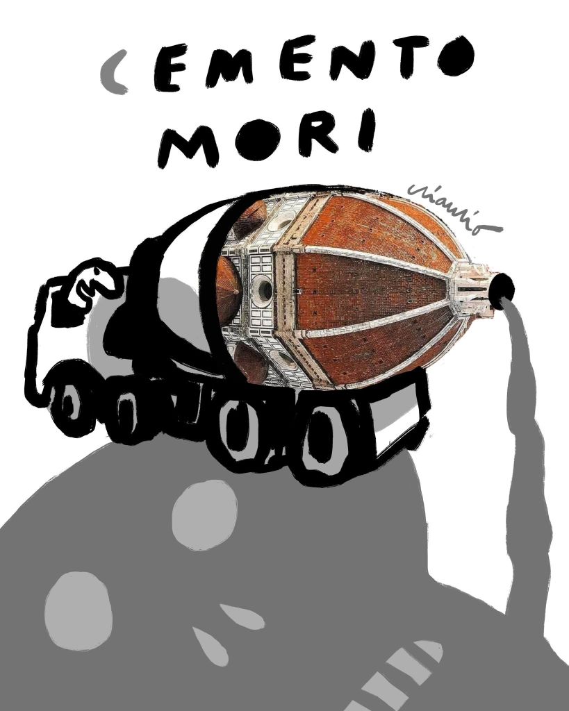 Petizione Salviamo le Cascine- la vignetta di Francesco Chiacchio